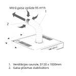 Nimo Sensor Dryer 1900, 6 kg, ar ventilācijas cauruli un gaisa plūsmas stabilizatoru, balts, kompakts dizains.