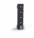 Melns apavu žāvētājs ar siltā gaisa plūsmu, paredzēts 5-40 pāriem, ar pieciem žāvēšanas statīviem.