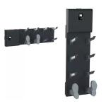 Melns apavu un cimdu žāvētājs ar siltā gaisa plūsmu, paredzēts 4-12 pāriem, ar izturīgu konstrukciju un praktisku dizain