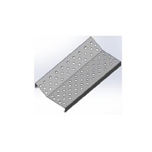 Plaukts apaviem NIMO FT 120, pelēks, metāla, ar caurumiem ventilācijai un slīpu formu.